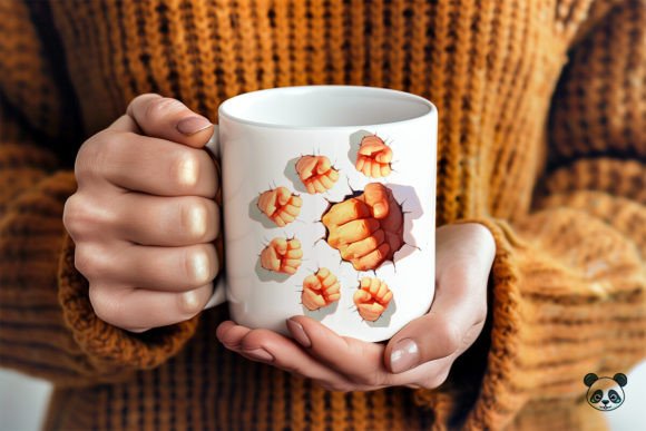 Download Dad with 6 Child Fist Bump 3D Mug Wrap - Mug Collection