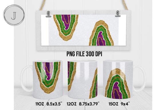 Download Mardi Gras Agate Glitter Mug Sublimation - Mug Collection