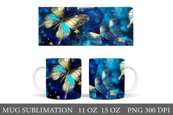 Download Butterflies Glitter Mug Sublimation - Mug Collection