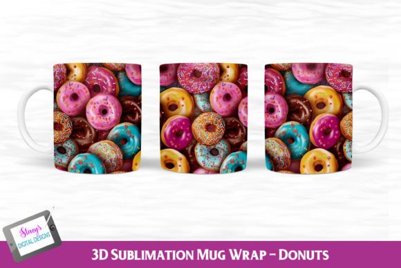 Download 3D Donut Mug | 3D Mug Sublimation - Mug Collection