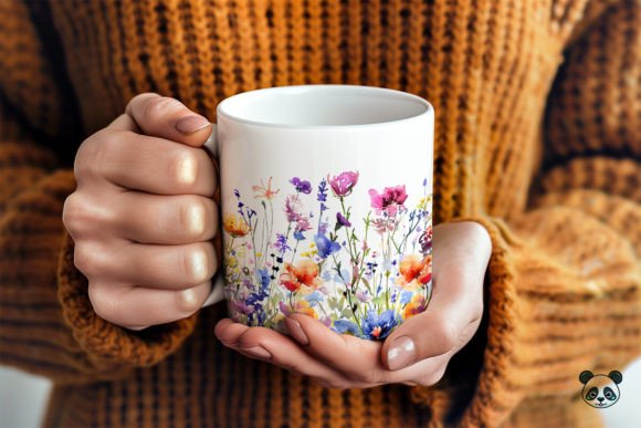 Download Wildflowers Meadow Mug Wrap - Mug Collection