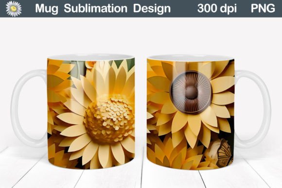 Download 3D Mug Flowers | 3D Mug Sublimation - Mug Collection