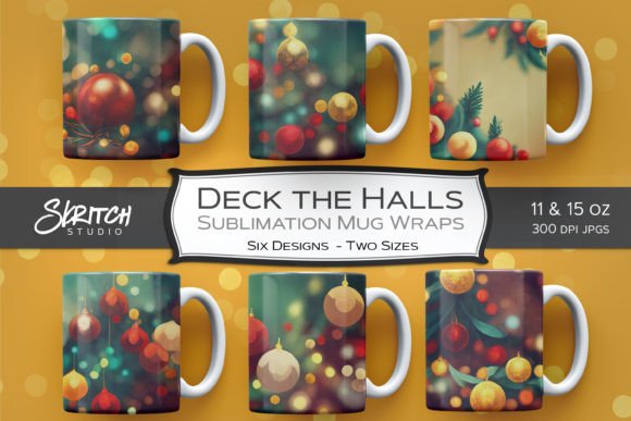 Download Deck the Halls Christmas Sublimation Mug - Mug Collection