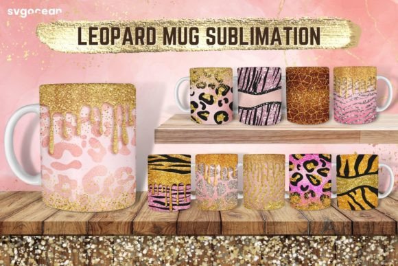 Download Leopard Glitter Mug Sublimation - Mug Collection