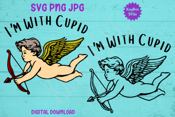 Download I'm with Cupid - Valentine's Day SVG PNG - I'm with cupid Collection