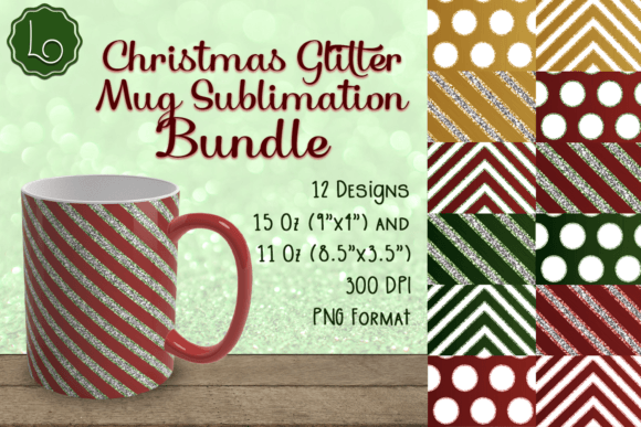 Download Christmas Glitter Mug Sublimation Bundle - Mug Collection