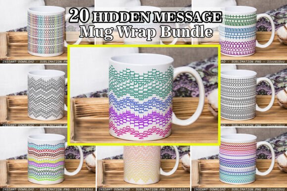 Download Hidden Swear Message Mug Wrap Bundle - Mug Collection