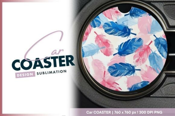 Download Round Car Coaster Png with Blue Pink - Car coaster png Collection