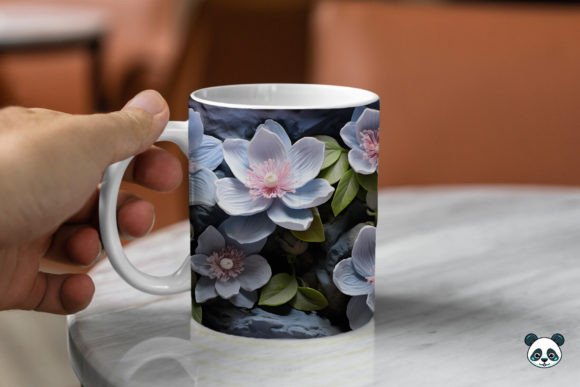 Download 3D Lenten Rose Mug Wrap Sublimation 1 - Mug Collection