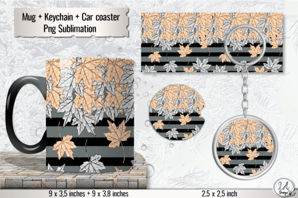 Download Autumn Leaves Mug Sublimation Design - Mug Collection