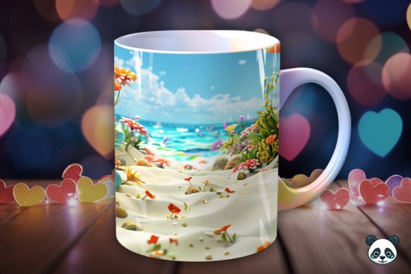 Download Seaside 3D Mug Wrap Sublimation - Mug Collection