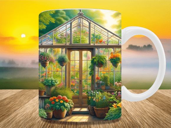 Download Victorian Glass Greenhouse Mug Wrap - Mug Collection
