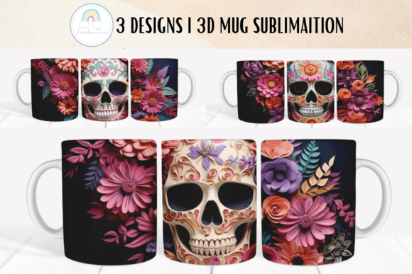 Download Day of the Dead 3D Mug Sublimation - Mug Collection