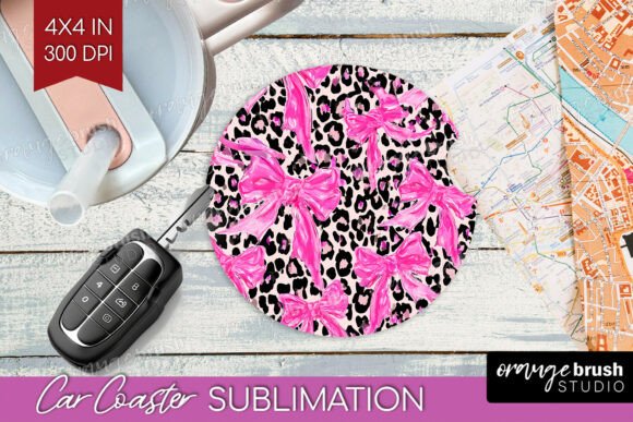 Download Leopard Print Car Coaster PNG - Car coaster png Collection
