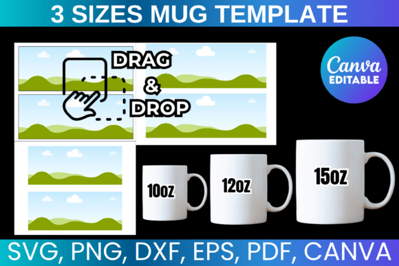 Download Full Wrap Mug Canva Templates - Mug Collection