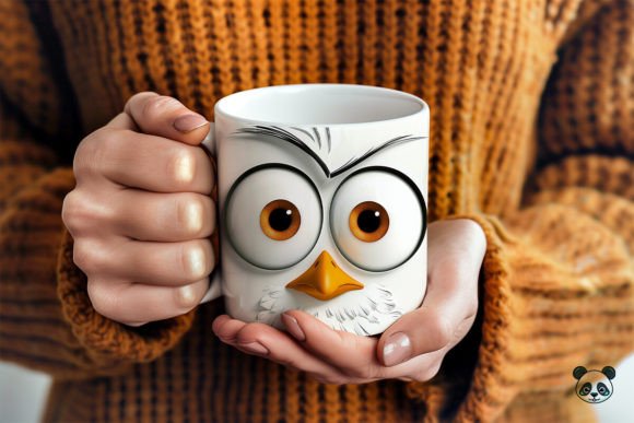 Download Sarcastic Bird Face 3D Mug Wrap - Mug Collection
